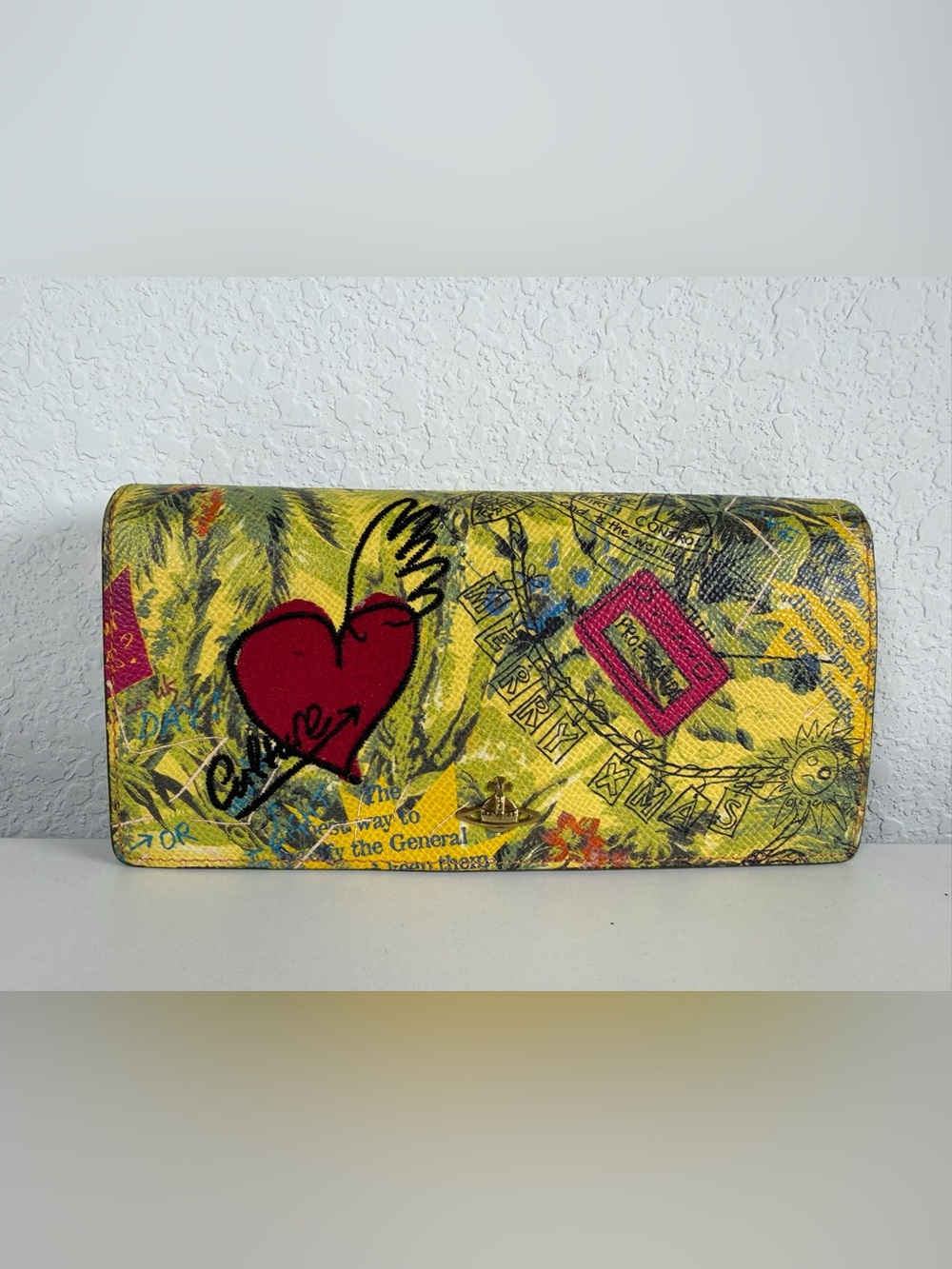 Vivienne Westwood Yellow  Print Wallet - Picture 9 of 9
